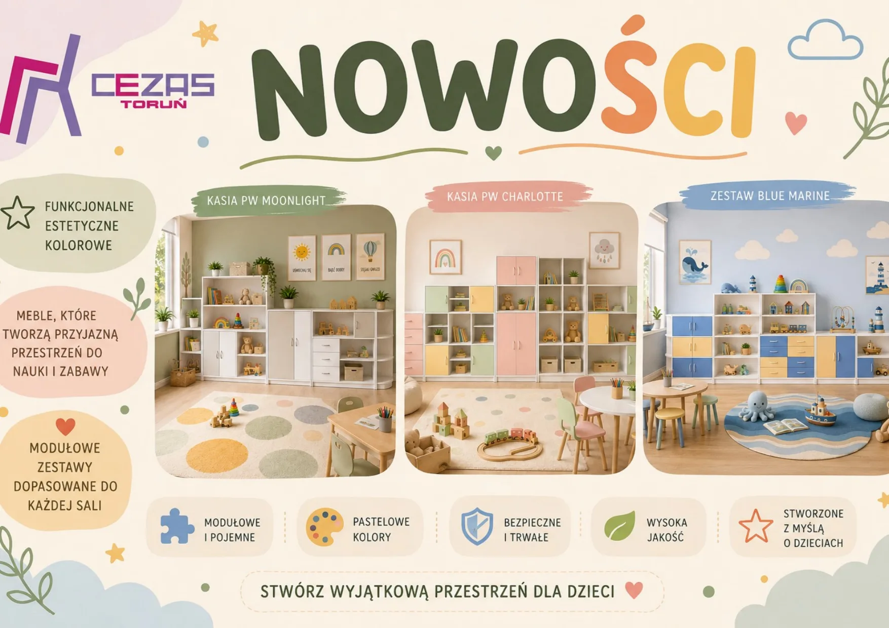 Katalog Nowości 2026 - meble przedszkolne Cezas Toruń